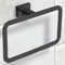 Modern Matte Black Towel Ring